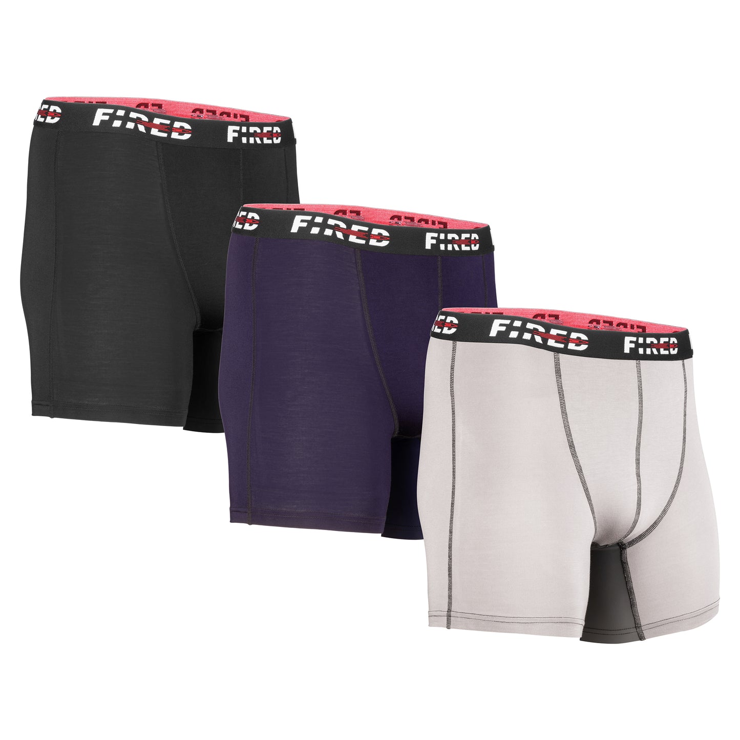 Fired Men's 3 Pack Boxers